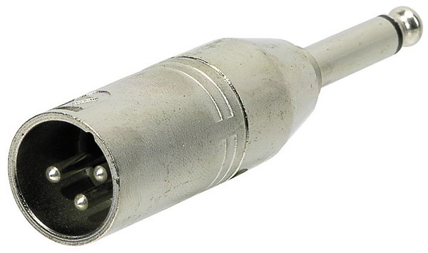 Adapter XLR(m) - 6.3mm Jack Mono Plug